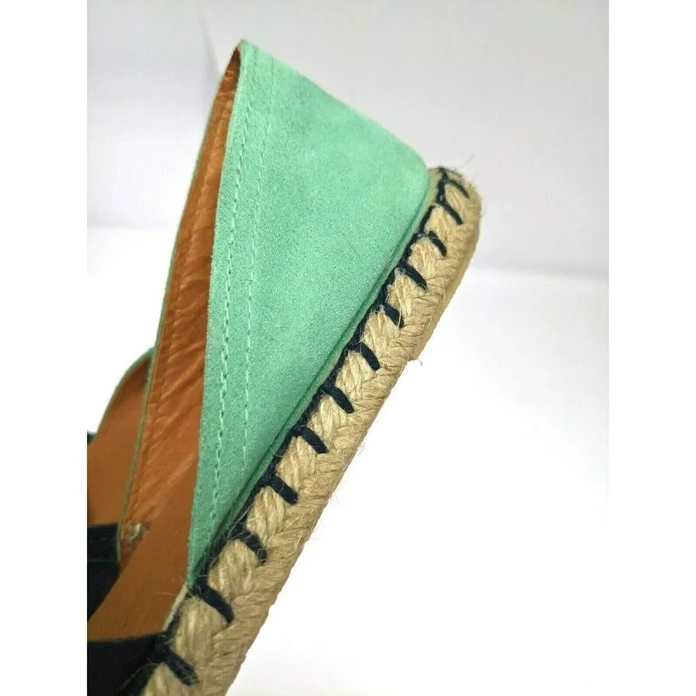 Sheridan Mia‎ Womens Color Block Suede Espadrille Flat Shoes Size 10 Murr